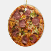 Personalisierte Oberste Pizza Keramik Ornament (Links)