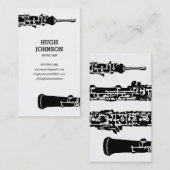 Personalisierte Oboe Geschäfts-Karte Visitenkarte (Vorne/Hinten)