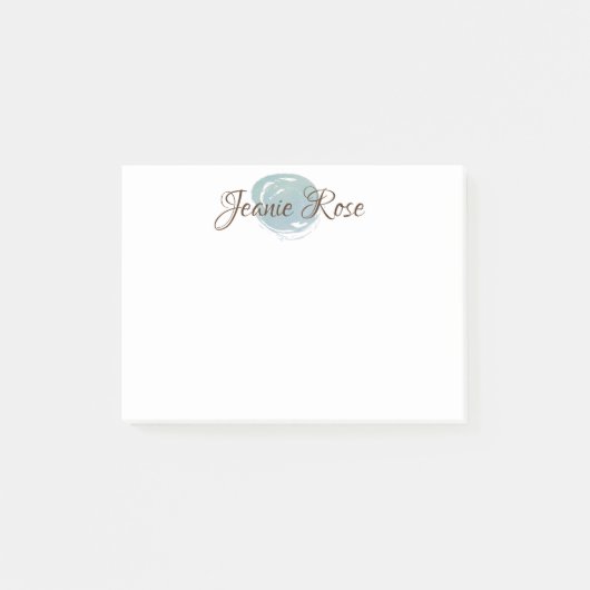 PERSONALISIERTE OCEAN SWIRL Post-it-Notizen Post-it Klebezettel (Vorderseite)
