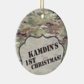 Personalisierte OCP-Camouflage der XMAS-Zierarmee Keramik Ornament (Rechts)