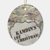 Personalisierte OCP-Camouflage der XMAS-Zierarmee Keramik Ornament (Links)