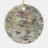 Personalisierte OCP-Camouflage der XMAS-Zierarmee Keramik Ornament (Hinten)