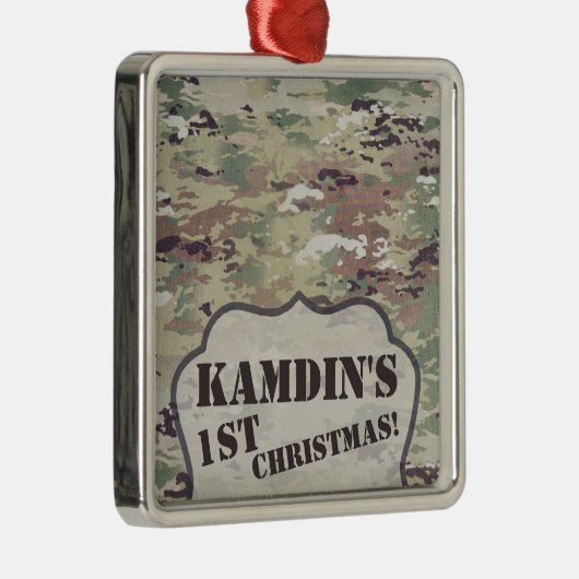 Personalisierte OCP-Camouflage der XMAS-Zierarmee Ornament Aus Metall (Rechts)