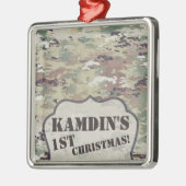 Personalisierte OCP-Camouflage der XMAS-Zierarmee Ornament Aus Metall (Links)