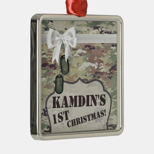 Personalisierte OCP-Camouflage der XMAS-Zierarmee Ornament Aus Metall (Rechts)