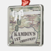 Personalisierte OCP-Camouflage der XMAS-Zierarmee Ornament Aus Metall (Links)