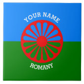 Personalisierte offizielle Romany-Sinti und Fliese (Vorderseite)