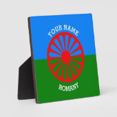Personalisierte Offizielle Romany Sinti und Roma-R Fotoplatte (Vorderseite)