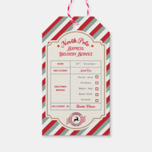 Personalisierte offizielle Weihnachtsmann-Geschenk Geschenkanhänger