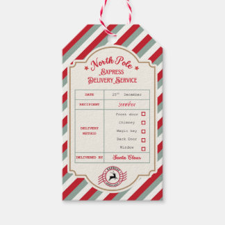 Personalisierte offizielle Weihnachtsmann-Geschenk Geschenkanhänger