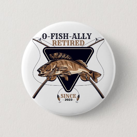 Personalisierte Ofishalalmüde Funny Retirement Button (Vorderseite)