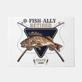 Personalisierte Ofishalalmüde Funny Retirement Fußmatte (Vorderseite)