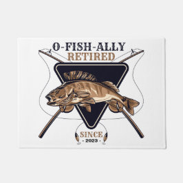 Personalisierte Ofishalalmüde Funny Retirement Fußmatte