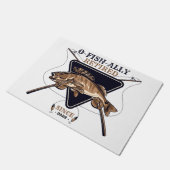 Personalisierte Ofishalalmüde Funny Retirement Fußmatte (Schrägansicht)