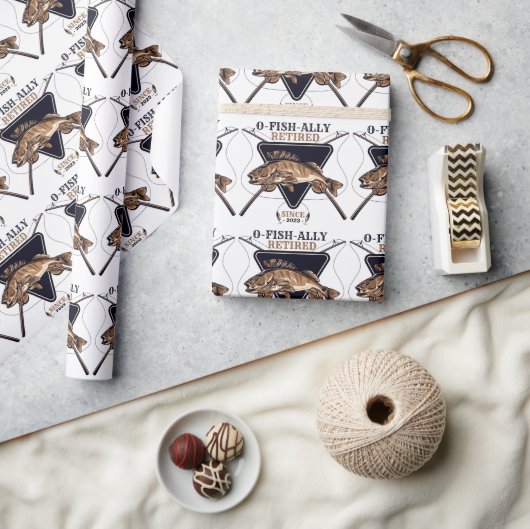 Personalisierte Ofishalalmüde Funny Retirement Geschenkpapier (Kunsthandwerk)