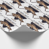 Personalisierte Ofishalalmüde Funny Retirement Geschenkpapier (Ecke)