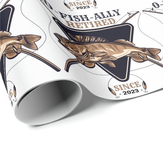 Personalisierte Ofishalalmüde Funny Retirement Geschenkpapier (Rolleneckpunkt)