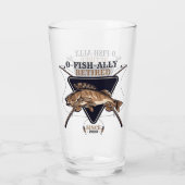 Personalisierte Ofishalalmüde Funny Retirement Glas (Rückseite)