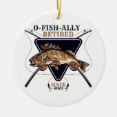 Personalisierte Ofishalalmüde Funny Retirement Keramik Ornament (Vorne)