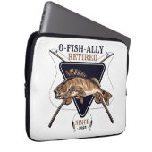 Personalisierte Ofishalalmüde Funny Retirement Laptopschutzhülle (Vorne Rechts)