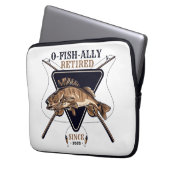 Personalisierte Ofishalalmüde Funny Retirement Laptopschutzhülle (Vorderseite Links)