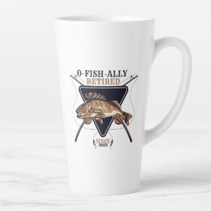 Personalisierte Ofishalalmüde Funny Retirement Milchtasse