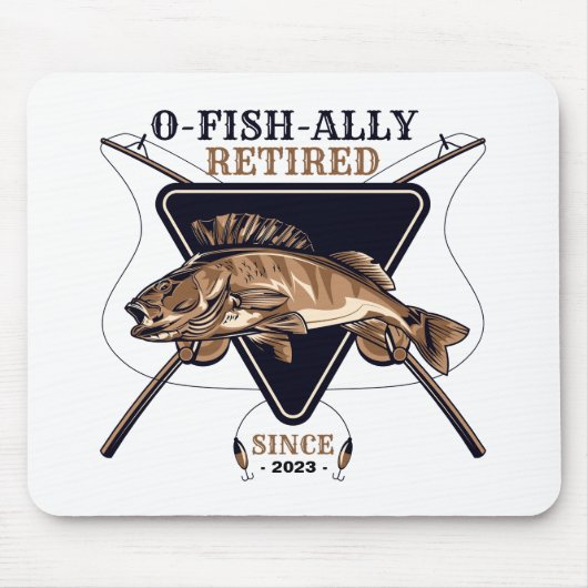 Personalisierte Ofishalalmüde Funny Retirement Mousepad (Vorne)