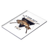 Personalisierte Ofishalalmüde Funny Retirement Notizblock (Linke Seite)