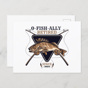 Personalisierte Ofishalalmüde Funny Retirement Postkarte