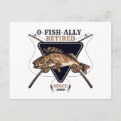 Personalisierte Ofishalalmüde Funny Retirement Postkarte (Vorderseite)