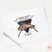 Personalisierte Ofishalalmüde Funny Retirement Quadratischer Aufkleber (Umschlag)