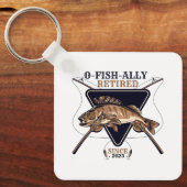 Personalisierte Ofishalalmüde Funny Retirement Schlüsselanhänger (Vorderseite)