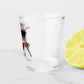 Personalisierte Ofishalalmüde Funny Retirement Schnapsglas (Rechts)