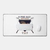 Personalisierte Ofishalalmüde Funny Retirement Schreibtischunterlage (Tastatur & Maus)