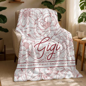 Personalisierte Oma-Decke Fleecedecke