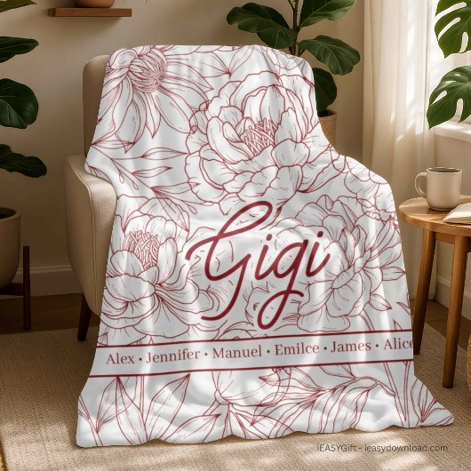 Personalisierte Oma-Decke Fleecedecke