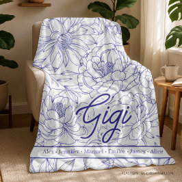 Personalisierte Oma-Decke Fleecedecke