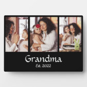 Personalisierte Oma Established 3-Foto-Collage Fotoplatte (Vorderseite)
