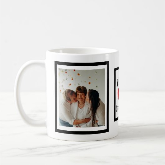 personalisierte Oma Foto Geburtstagsgeschenk Tasse (Links)