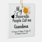 Personalisierte Oma mit den Namen der Enkel Keramikornament (Rechts)