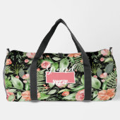 Personalisierte Oma Muttertag Schwarz Duffle Bag (Rückseite)