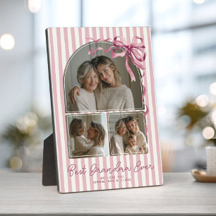 Personalisierte Oma-Muttertags-Fotocollage-Schleif Fotoplatte
