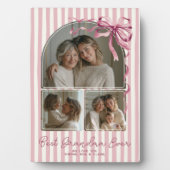 Personalisierte Oma-Muttertags-Fotocollage-Schleif Fotoplatte (Vorderseite)