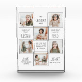 Personalisierte Oma Picture Collage Großmutter Fotoblock (Vorderseite)