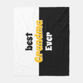 personalisierte Oma Retro-Fleece-Decke Fleecedecke (Vorderseite)