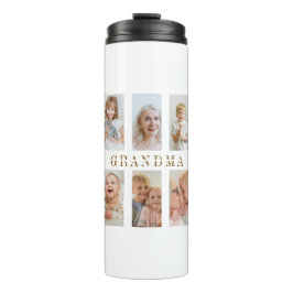 Personalisierte Oma Thermal Tumbler Fotos Thermosbecher