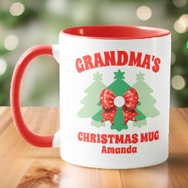 Personalisierte Oma zu Weihnachten Tasse