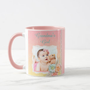 Personalisierte "Oma's Girl" Pink Coffee Tasse