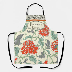 Personalisierte Omas Küche japanisches Floral Schürze