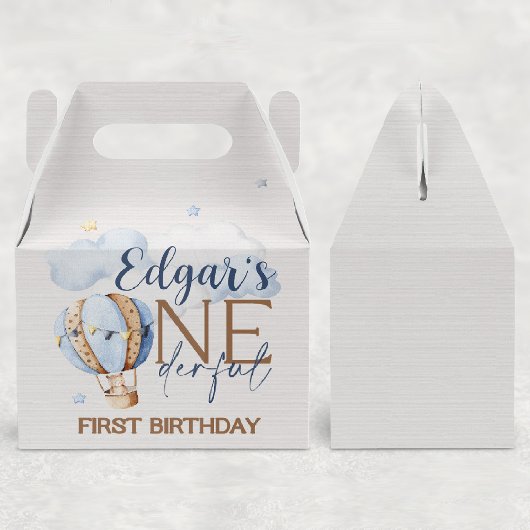 Personalisierte ONEderful 1. Birthday Gefallen Box Geschenkschachtel